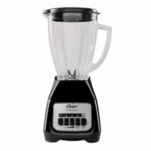 Licuadora Oster® con vaso de vidrio y dos velocidades más pulso negra