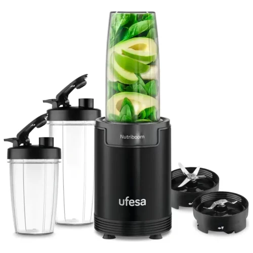 Licuadora Ufesa Nutriboom 900w Ideal Batidos 2 Jarras + Tapas