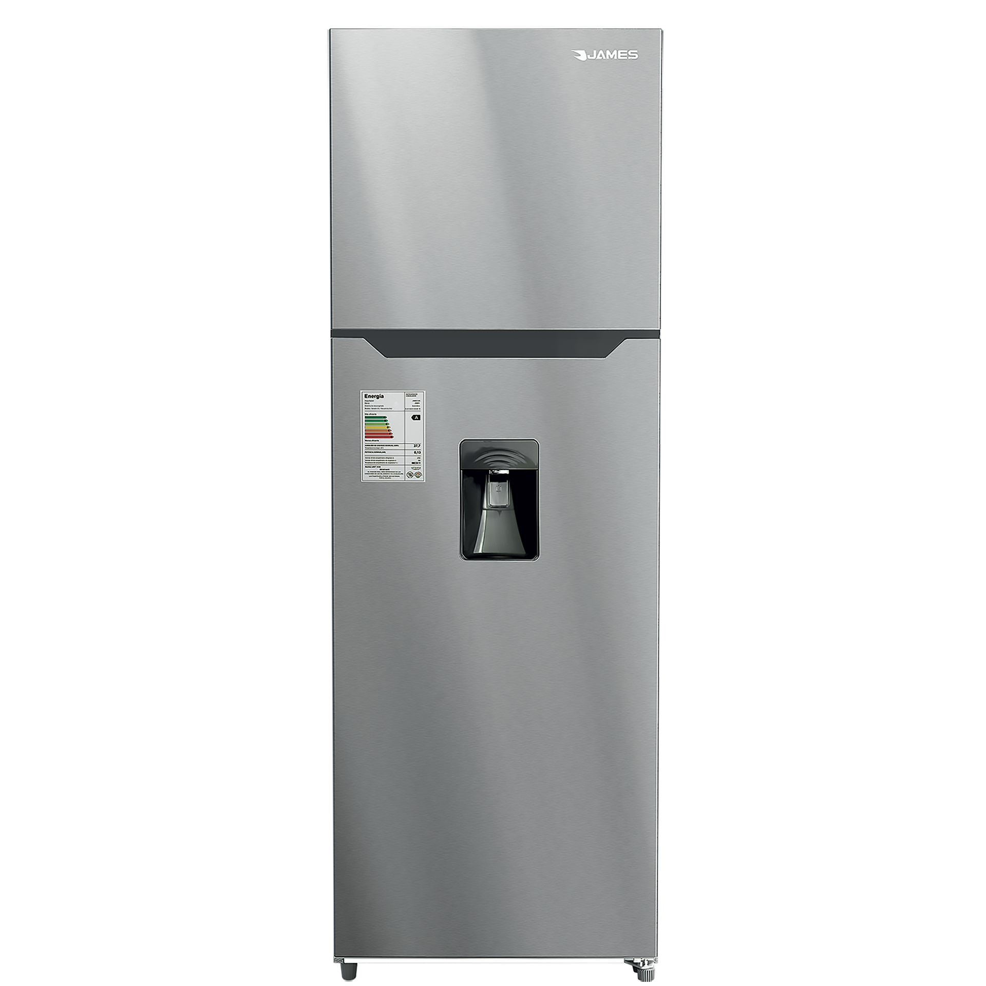 Heladera James Rj 401 Inox Con Dispensador Inverter