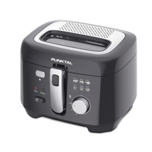 Freidora Punktal De Aceite 1800w 2.5l Termostato Ajustable Color Acero inoxidable JHC