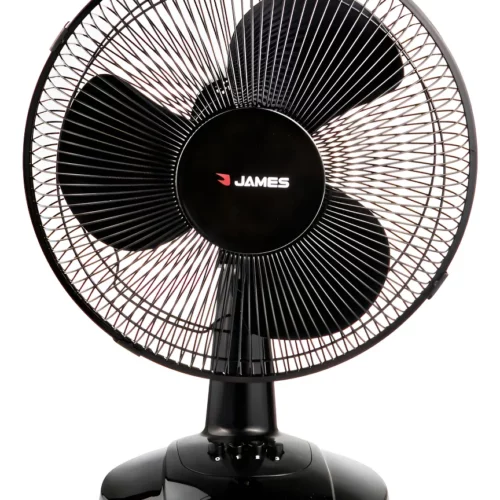 Ventilador De Mesa James Vmj 12 A Bk Oscilante 40w Diámetro 30 Cm Material De Las Aspas Plástico