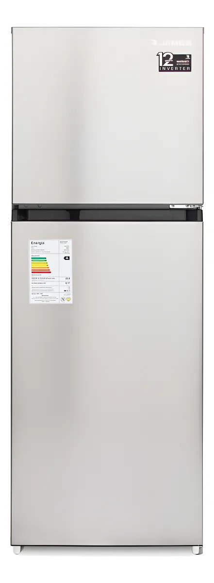 Refrigerador James Rj 275 Inverter Inox Frio Seco Color Plateado