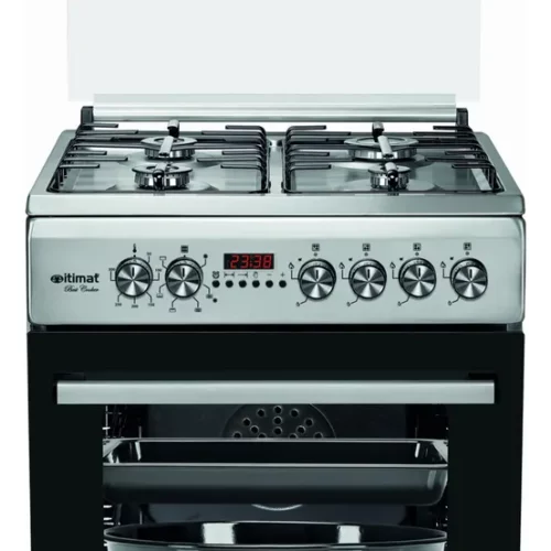 Cocina Combinada Inox Itimat 2313300 Jhc Gris Oscuro