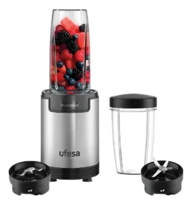 Licuadora Personal Ufesa Nutrimix 900w 2 Jarras 0.5 - 0.8 Lt Color Inox