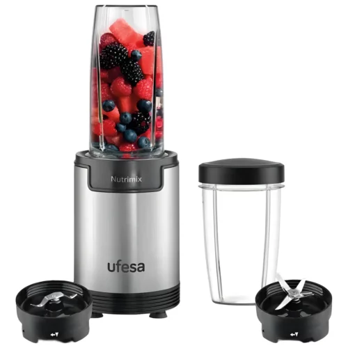 Licuadora Personal Ufesa Nutrimix 900w 2 Jarras 0.5 - 0.8 Lt Color Inox