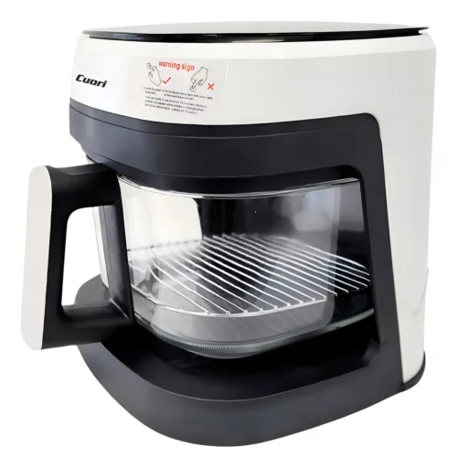 Freidora De Aire Cuori 4.5l 1400w Digital Cesta De Vidrio Blanca - Imagen 2