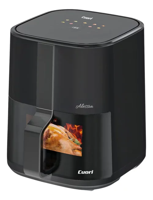 Freidora De Aire Digital Cuori Alessia 4.5l Negro Con Ventana Negro