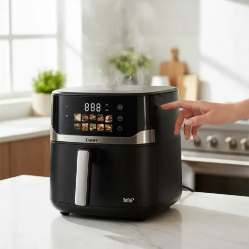 Freidora De Aire Cuori Sofía 10lts Panel Digital Sin Aceite Negro - Imagen 2