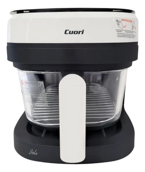 Freidora De Aire Cuori 4.5l 1400w Digital Cesta De Vidrio Blanca