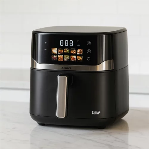 Freidora De Aire Cuori Sofía 10lts Panel Digital Sin Aceite Negro - Imagen 4