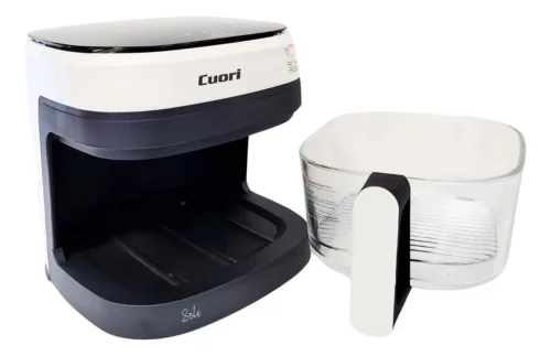 Freidora De Aire Cuori 4.5l 1400w Digital Cesta De Vidrio Blanca - Imagen 5