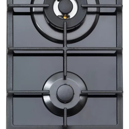 Anafe James 2 Hornallas Gas Vidrio Color Negro