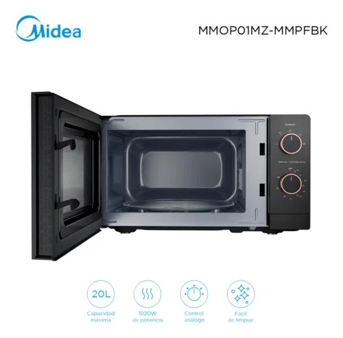 Microondas 20l Midea Inverter Negro Mmop01mz-mmpfbk - Imagen 3