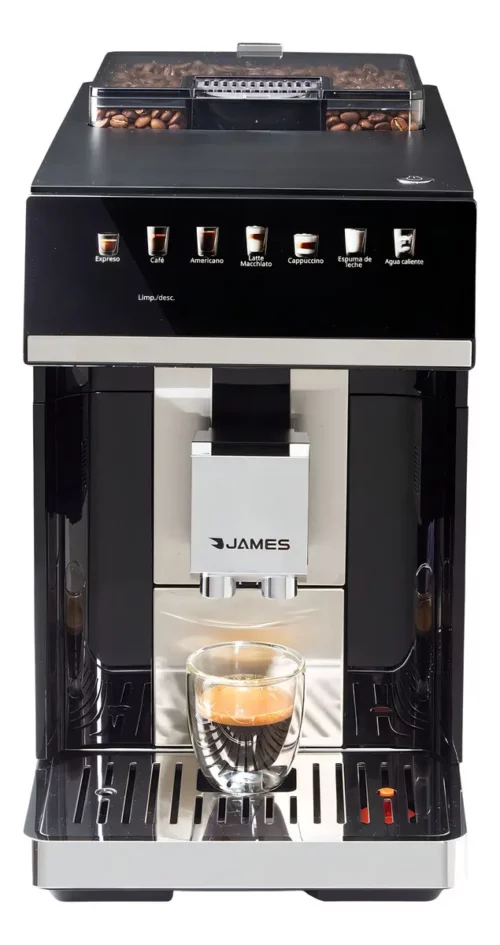 Cafetera Automática James 7000 1500w 15 Bar Granos De Café Color Negro
