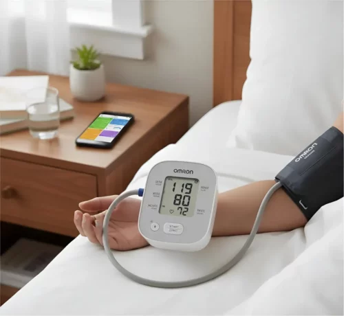 Tensiómetro Digital Omron HEM-7144T2 Automático Para Brazo Color Blanco - Imagen 4