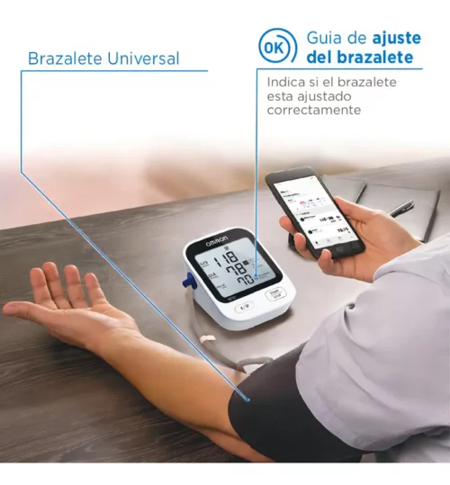 Tensiómetro Digital Omron Hem-716 Automático Para Brazo Color Blanco - Imagen 2