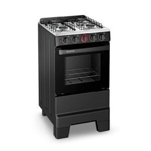 Cocina A Gas 4h Top Glass Inox Smartlife
